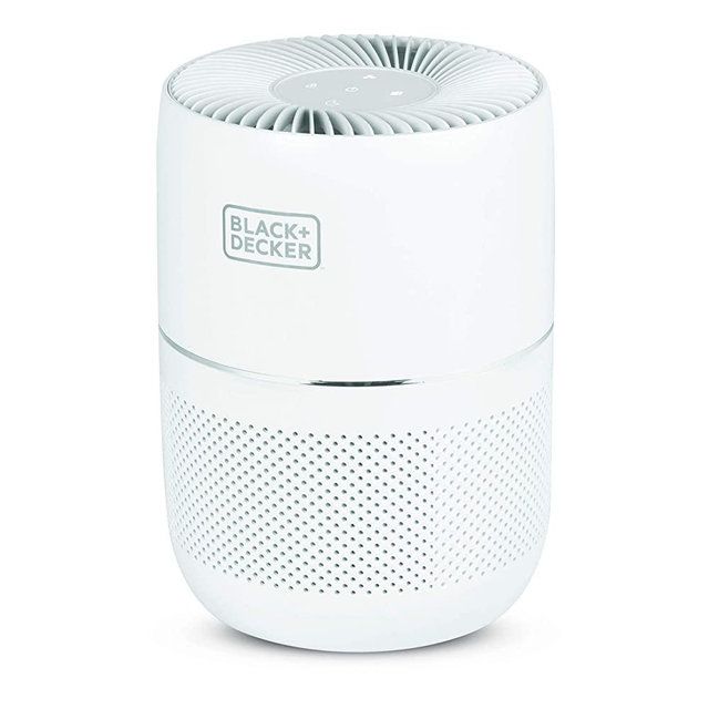 BLACK+DECKER Tabletop Air Purifier - 3-Stage Filtration System - HEPA Air Purifiers for Home