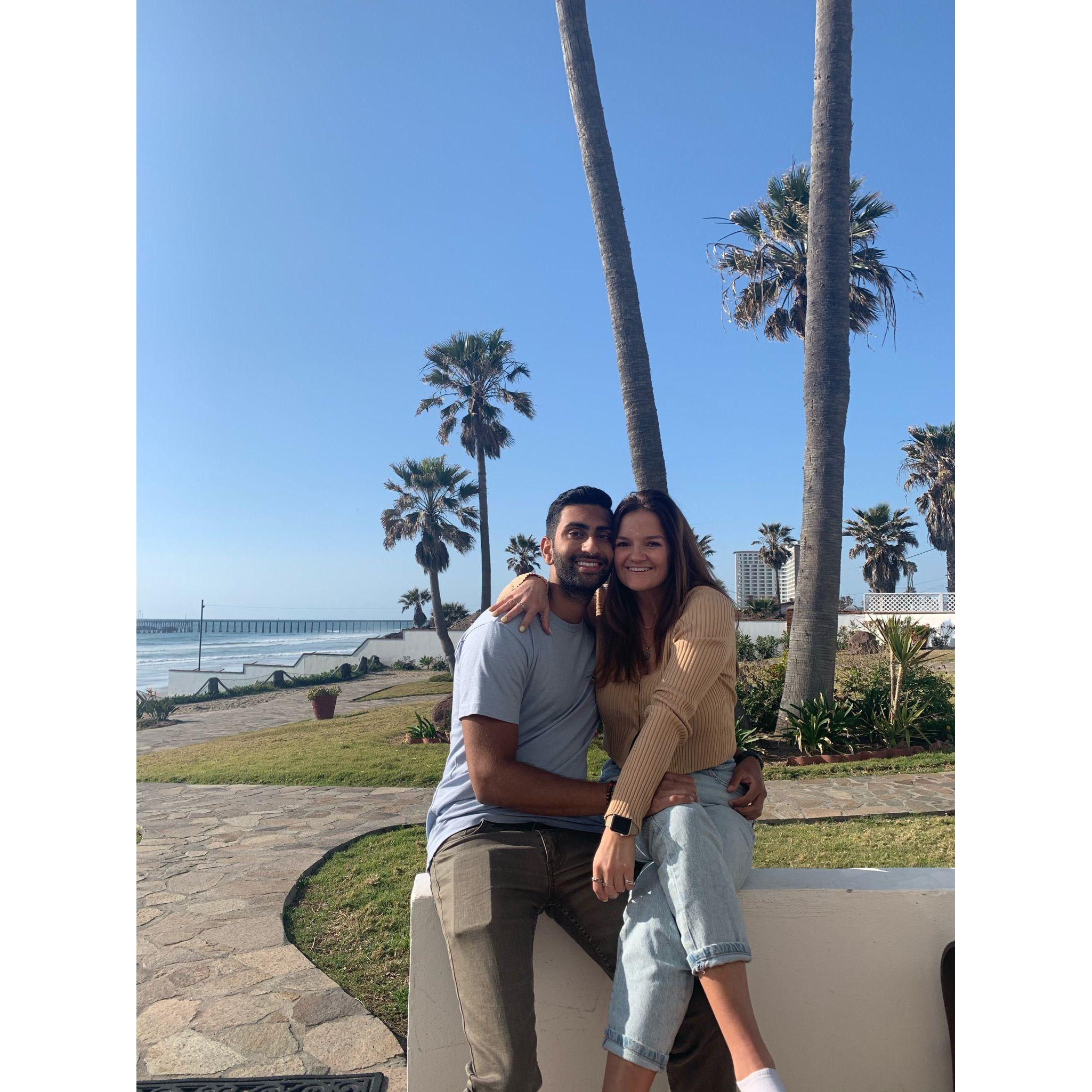 Our first picture together as a couple!