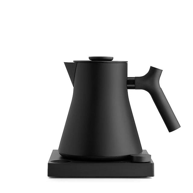 Fellow Corvo EKG Pro Electric Tea Kettle - Electric Pour Over Coffee and Tea Pot - Quick Heating Electric Kettles for Boiling Water - Temperature Control and Built-In Brew Timer - Matte Black - 0.9 Liter