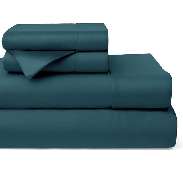 100% Bamboo Bed Sheets - california king/dark teal