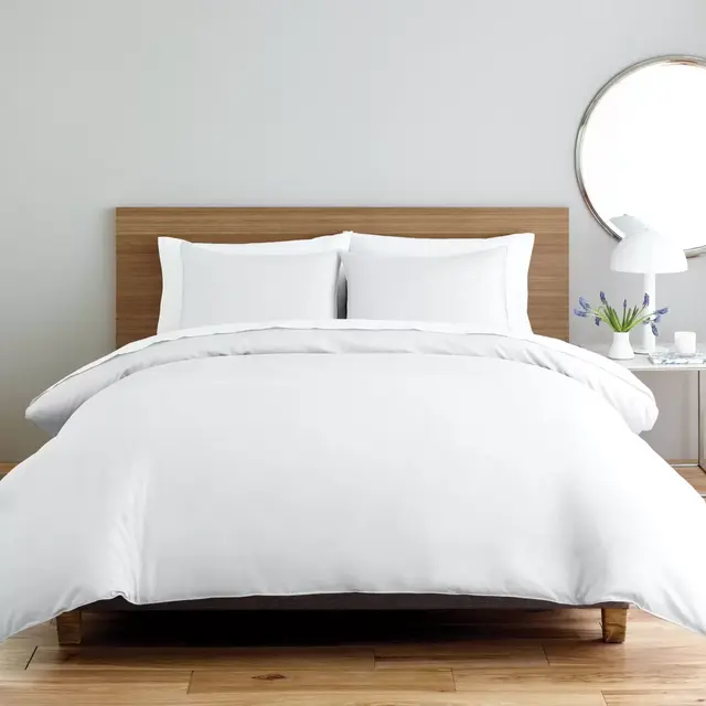 Nestwell™ Solid Sateen 3-Piece King Comforter Set in Bright White