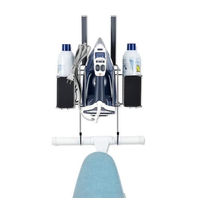 Ironing Board Hanger with Storage Basket for Iron