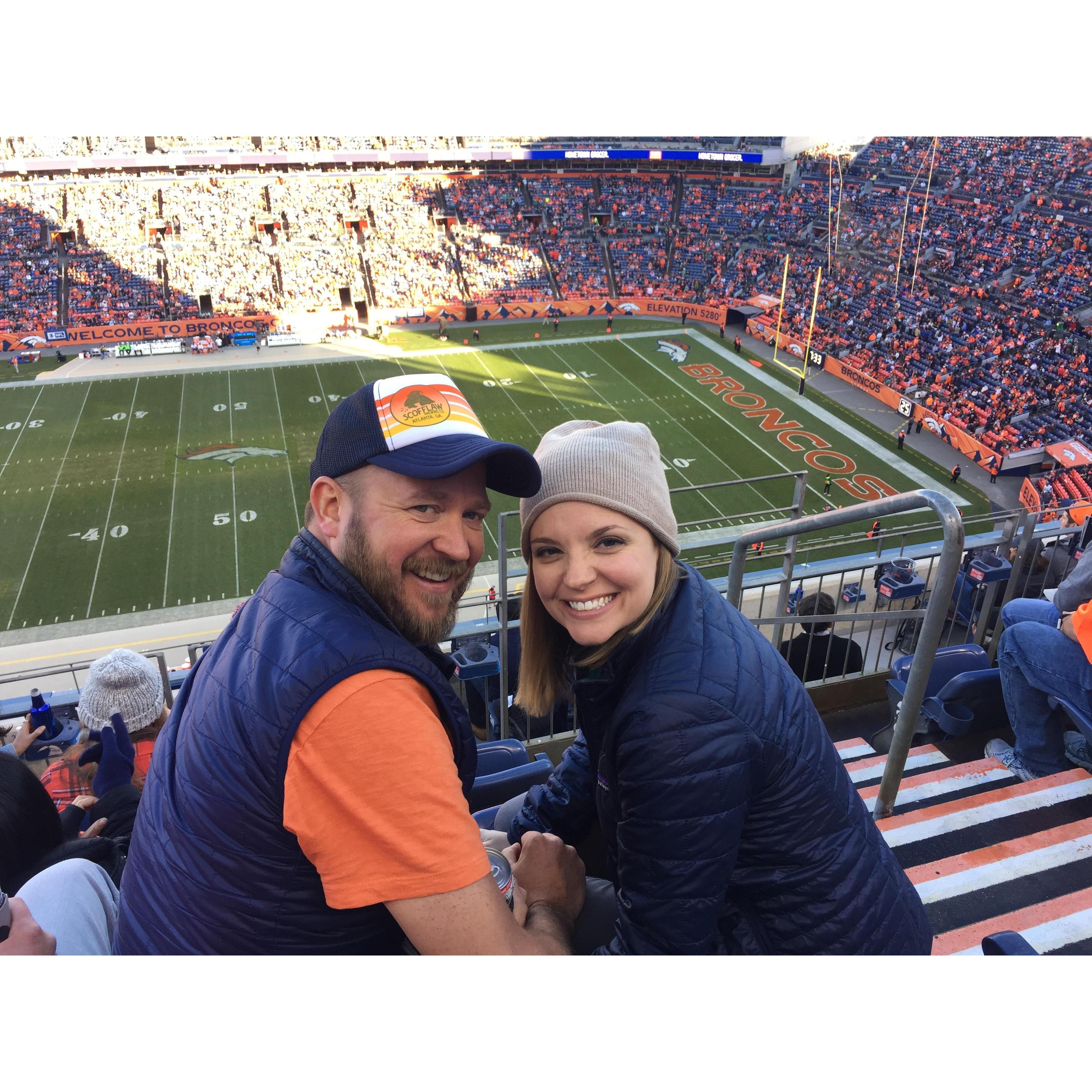 Kelly's first Broncos Game. December 2017
