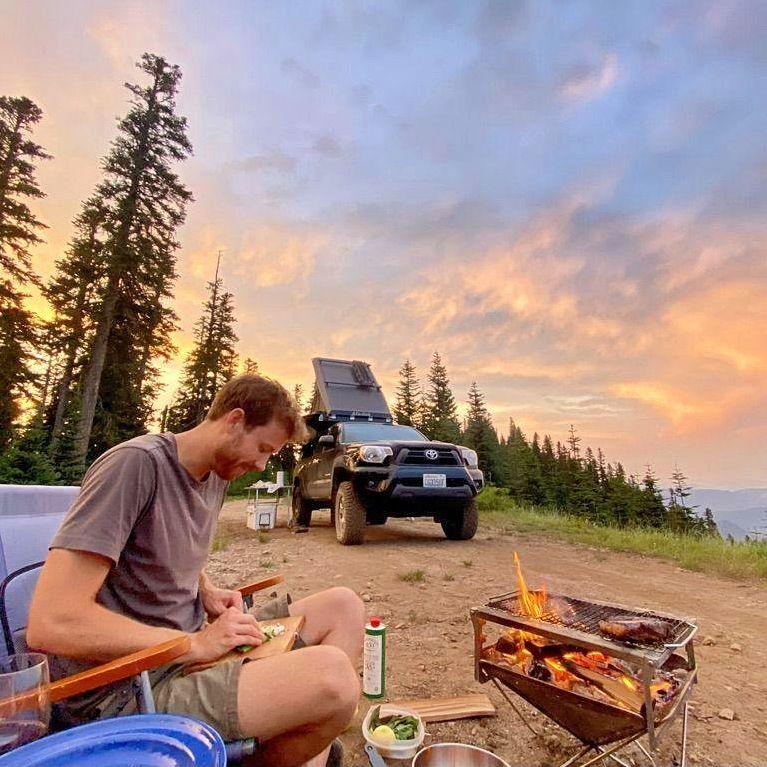 First camping trip together, just weeks after meeting.