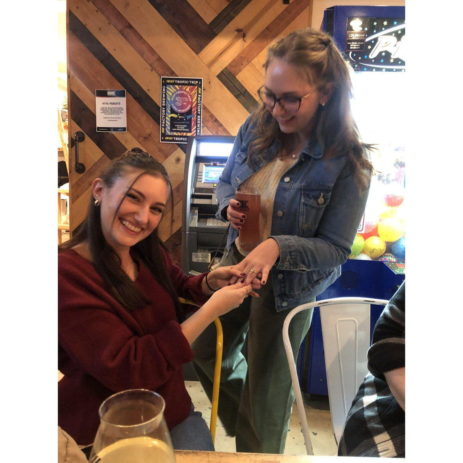 Engagement party with MOH, Maddie
