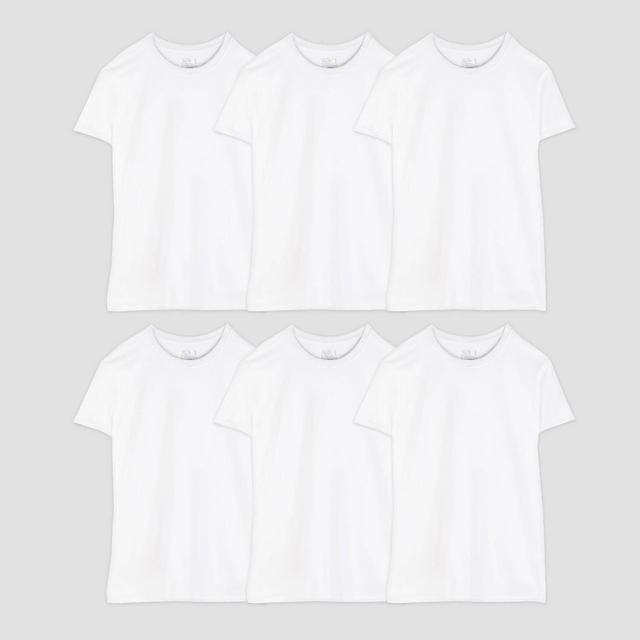 Fruit Of The Loom Men's 6pk Crew Neck Undershirt - White XL