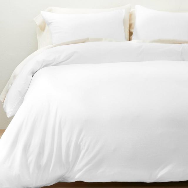 Full/Queen Jersey Duvet & Sham Set White - Casaluna™