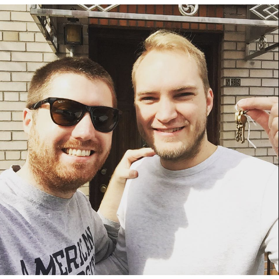 The big move to NYC! Our first place.