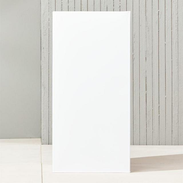 Blox Tall White Galvanized Steel Indoor/Outdoor Planter Large