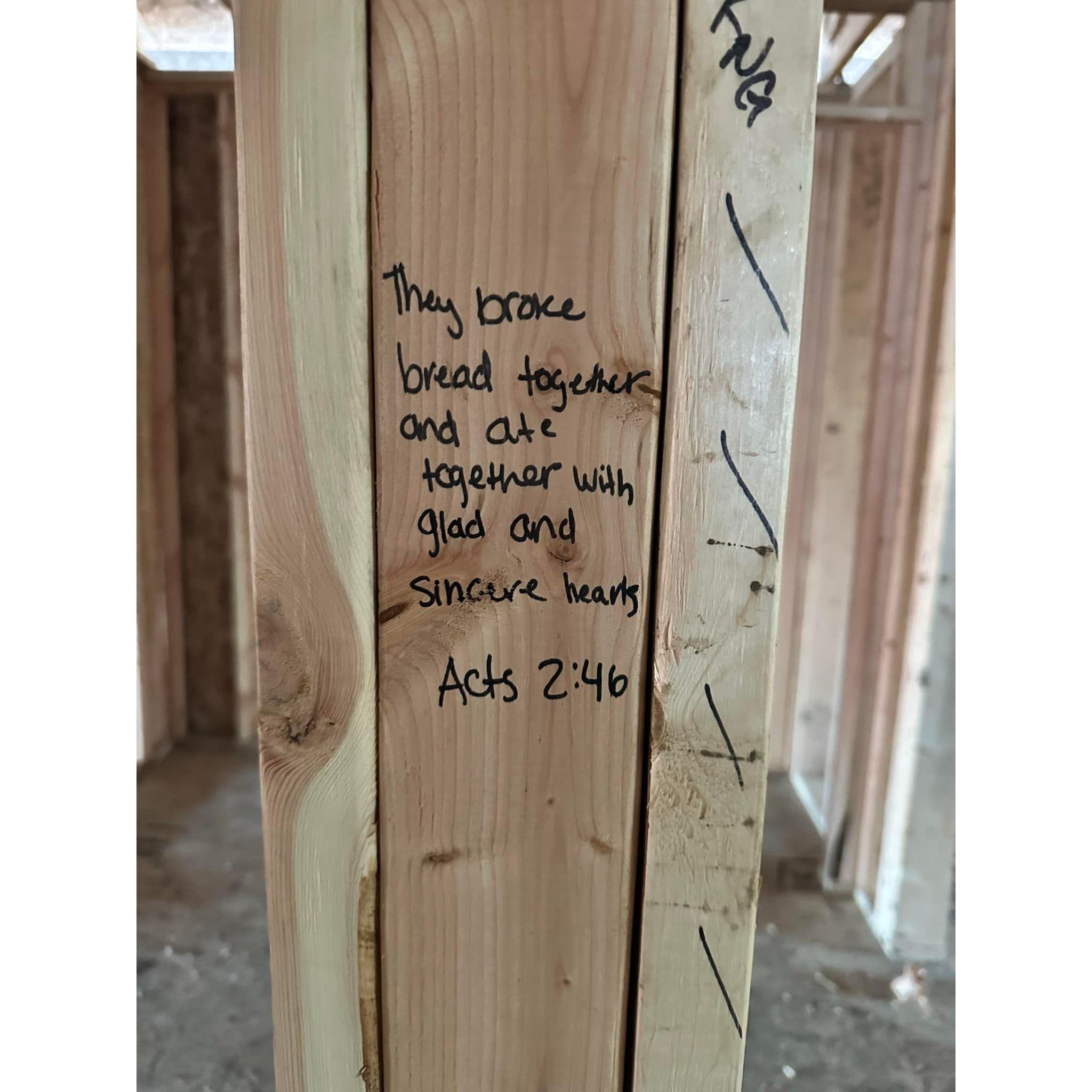 When we built our home
