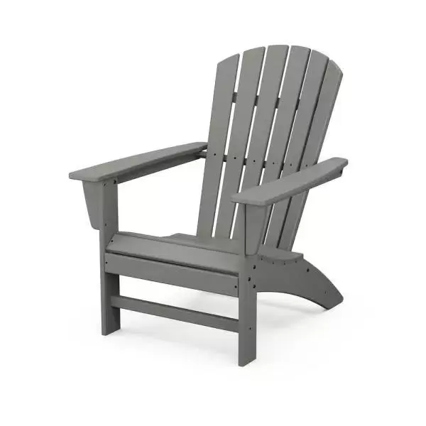 Grant Park Traditional Curveback Gray Adirondack Chair