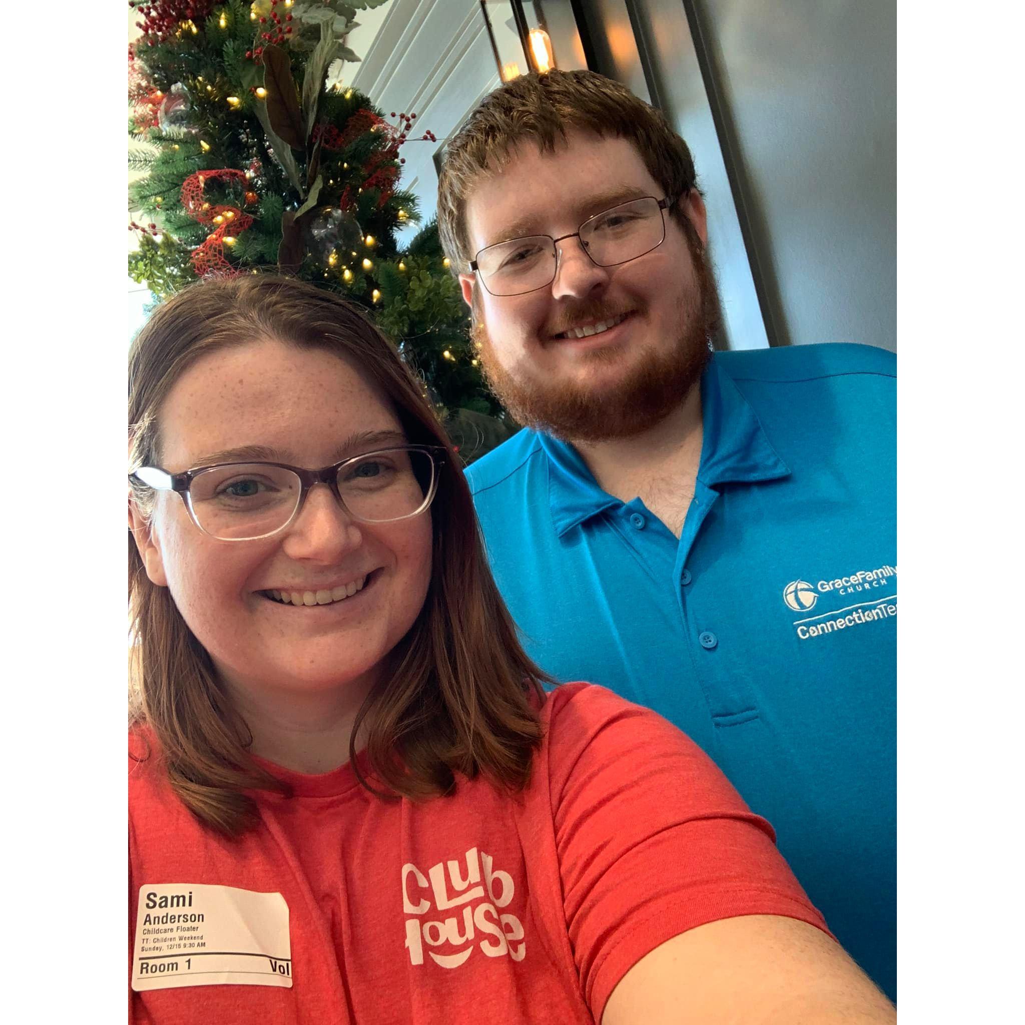 Volunteering together on Sundays