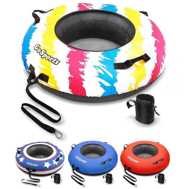 GoSports 44 Inch Heavy-Duty River Tube with Premium Canvas Cover - Choose Your Style - Commercial Grade River Tube