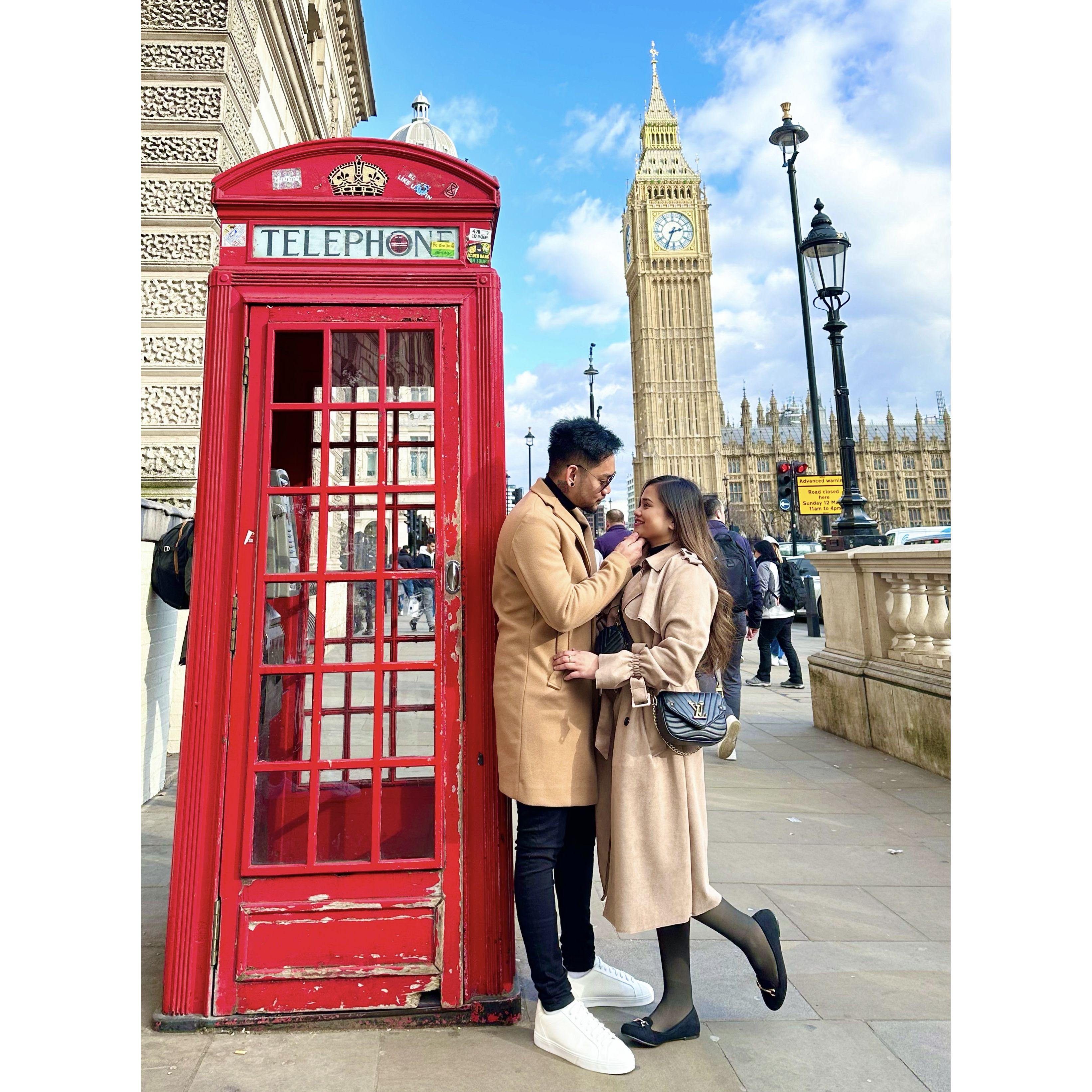 LONDON our second out of the country together 🇬🇧
