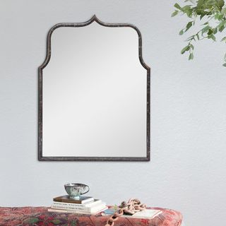 Priscilla Modern Farmhouse Metal Framed Wall Mirror