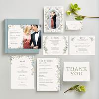 Laurelwood Photo | Light Oatmeal | Zola Wedding Invitations