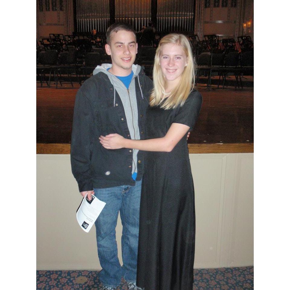 Sarah played at Severance Hall her senior year