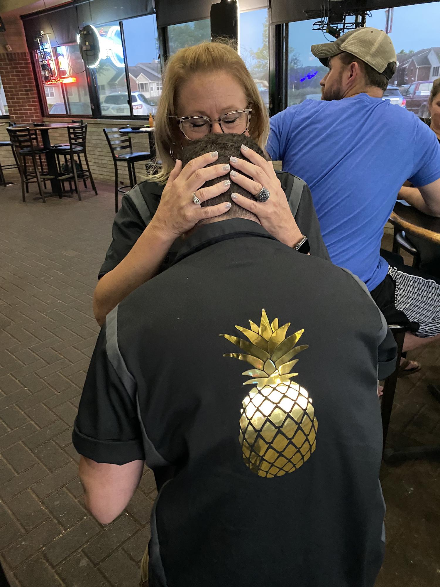 2 stars of the Golden Pineapples bowling league🤣