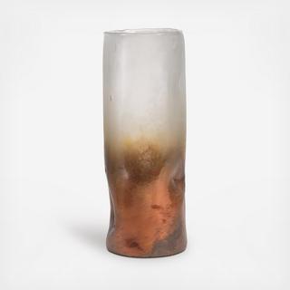 Artisan Patina Glass Vase