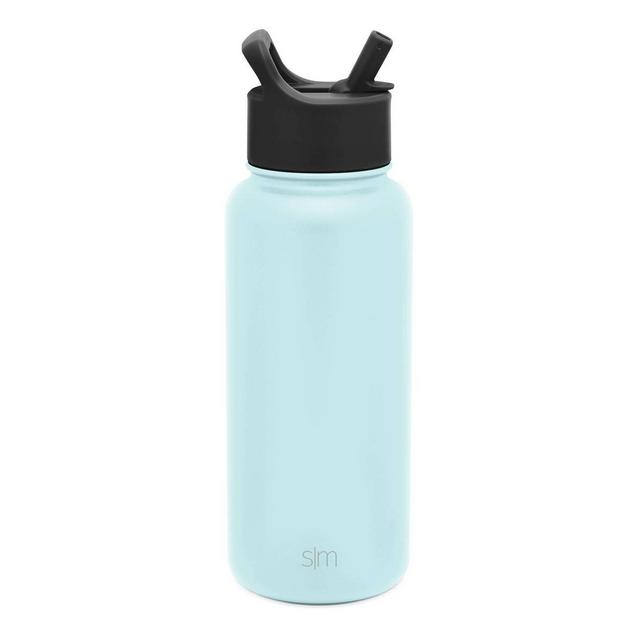 Simple Modern 32oz Stainless Steel Summit Water Bottle with Straw Lid Seaside