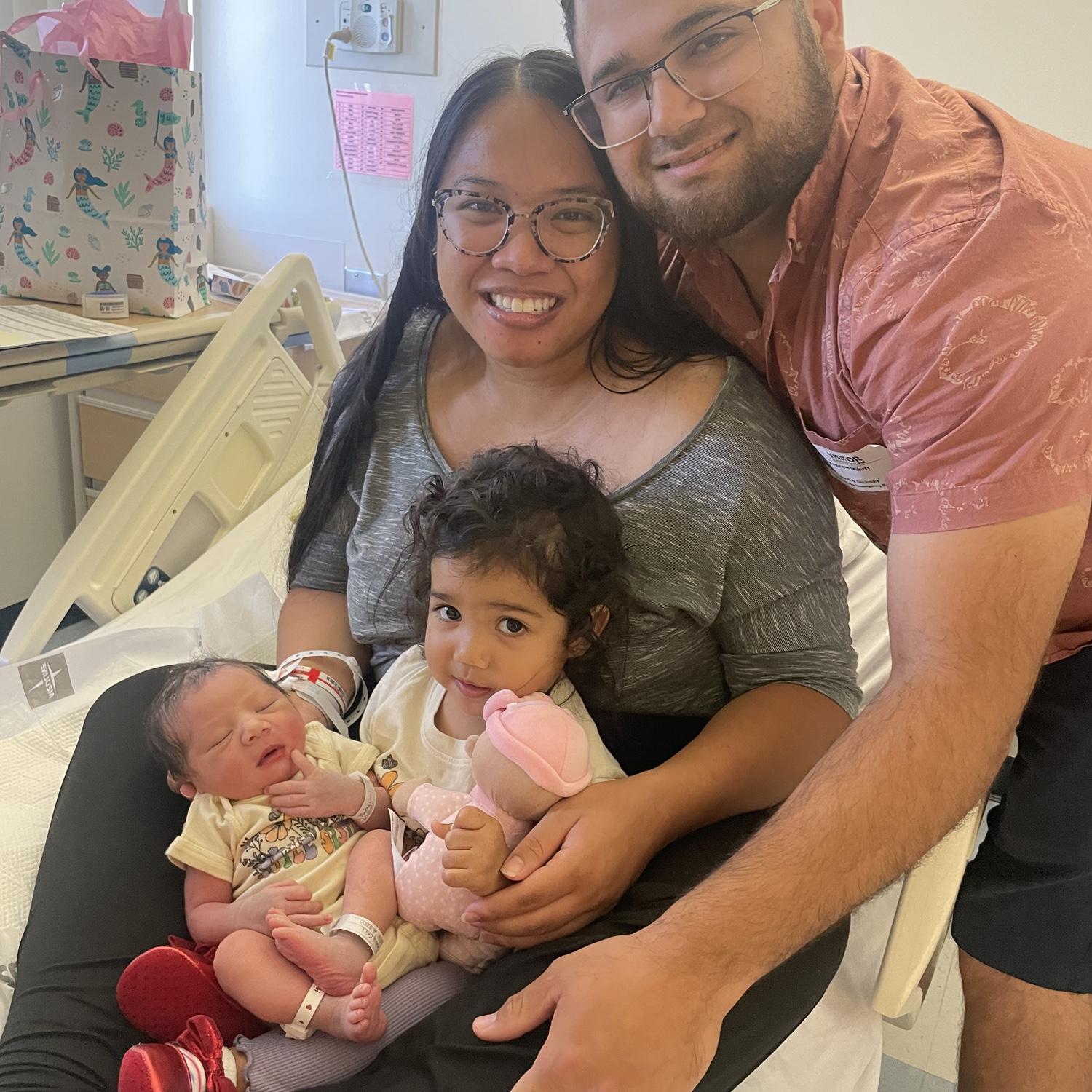 Our family is complete! We love being mommy and daddy to our girls ❤️
