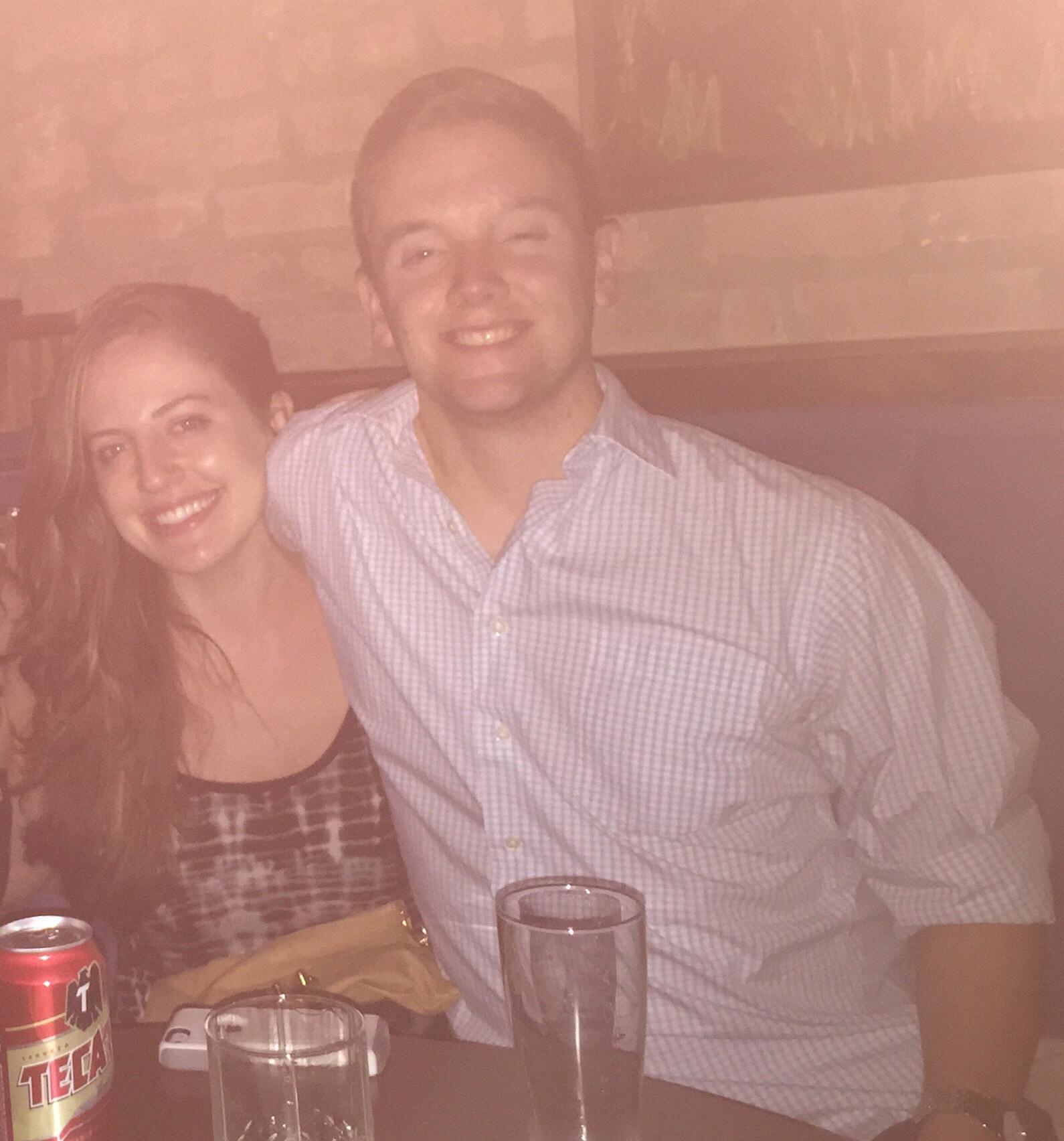 One of our first night's out in Chicago.