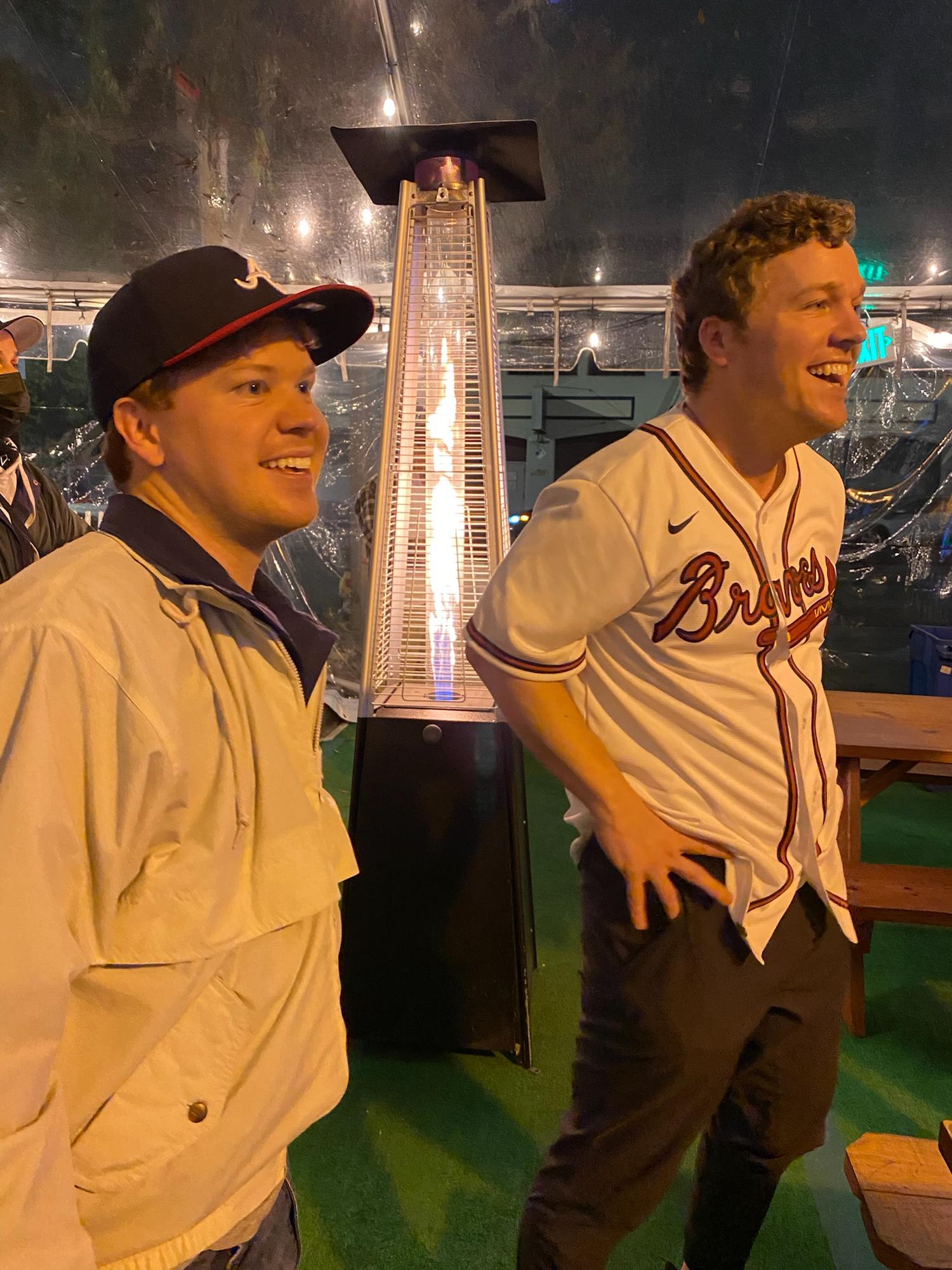 October 23rd, 2021 - Mark and Mickey watch the Atlanta Braves win Game 6 of the NLCS to become National League Champions! The best moment of Mickey's year up to this point. -San Francisco, CA
