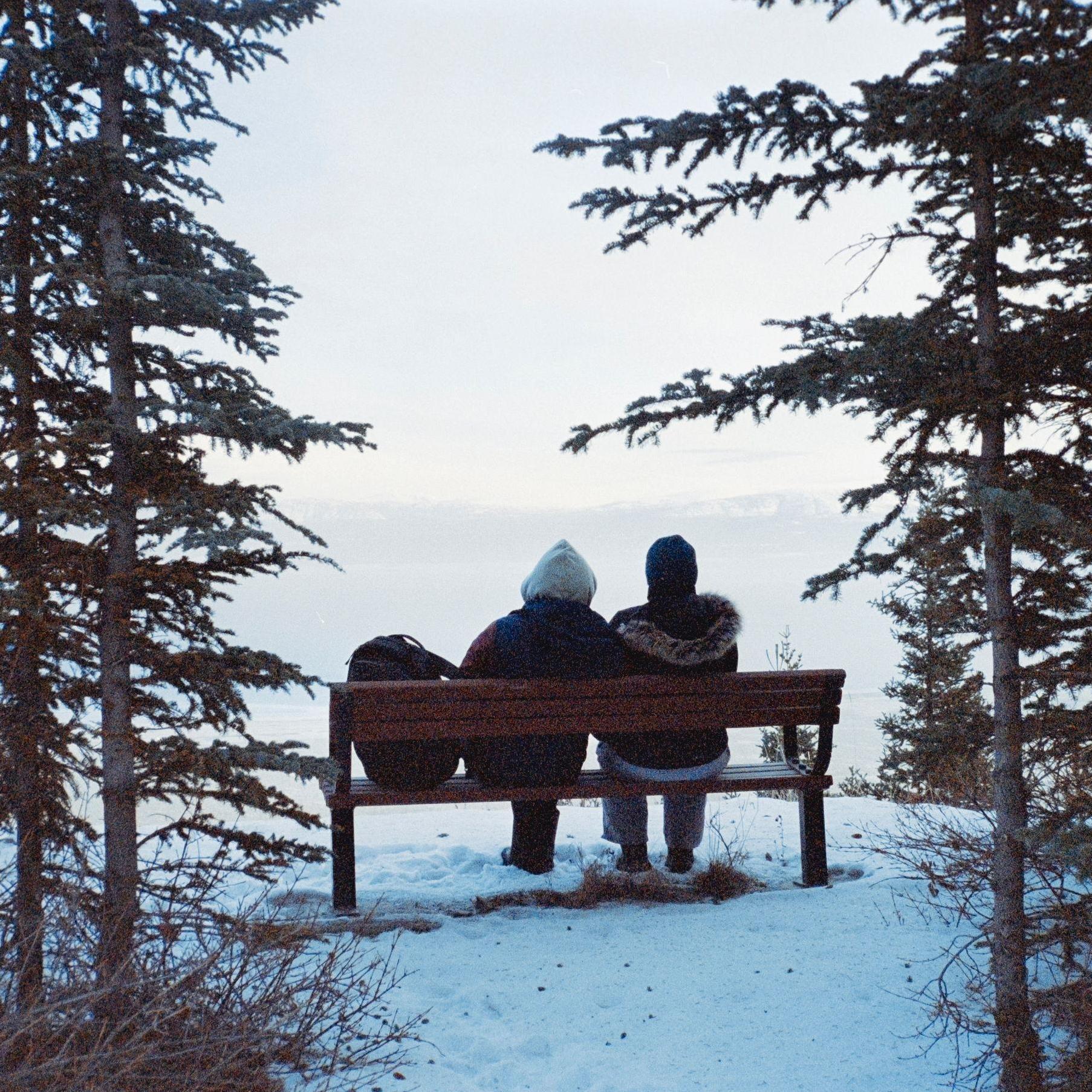 Taking in the Alaskan Highway on the coldest day of our lives!