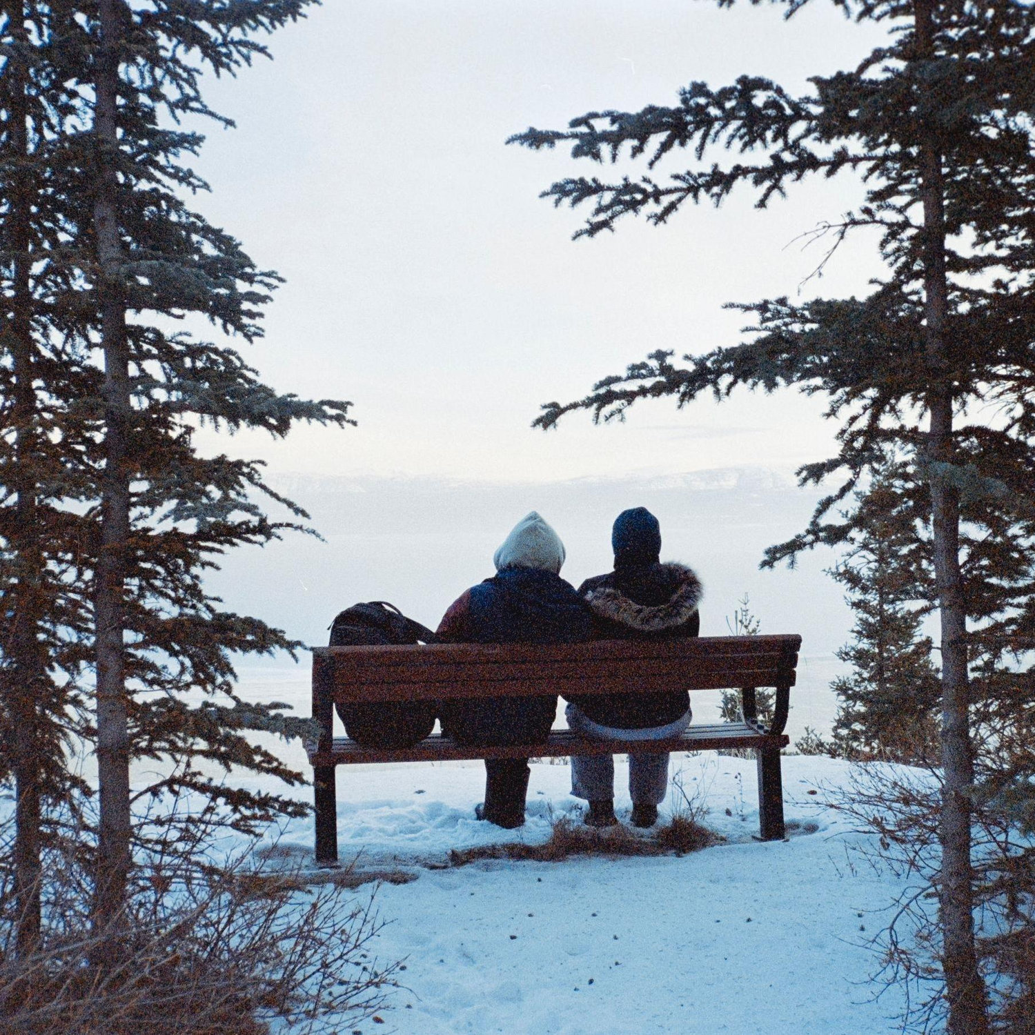 Taking in the Alaskan Highway on the coldest day of our lives!