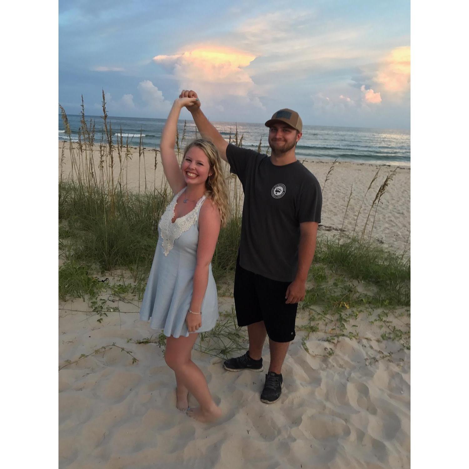 Who knew two years later he would propose here?