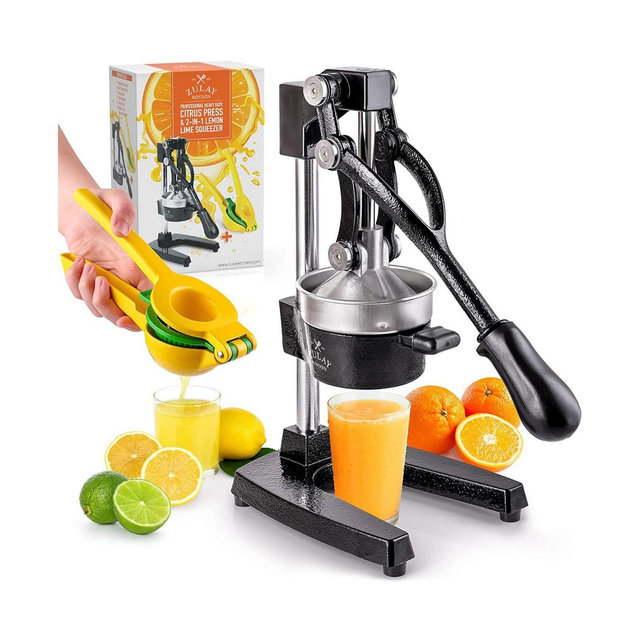 Professional Citrus Juicer + 2 in 1 Lemon Squeezer Complete Set