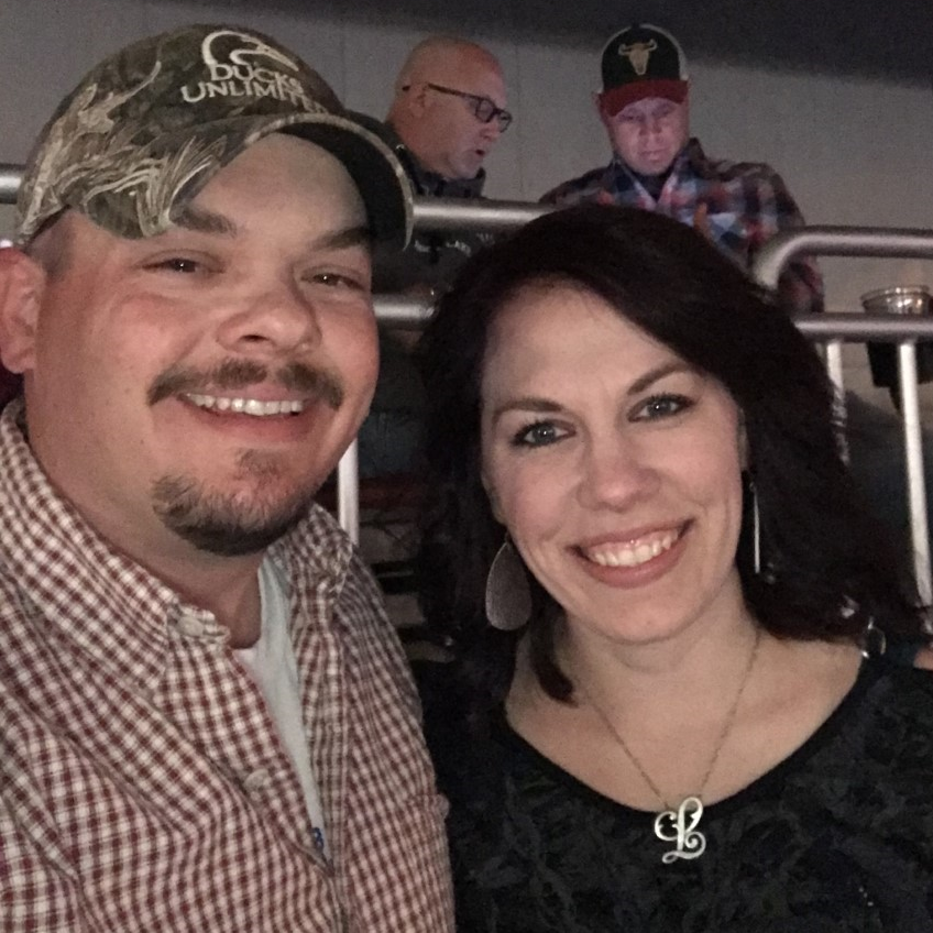 Joe and I at Luke Comb's Concert. My very first concert!