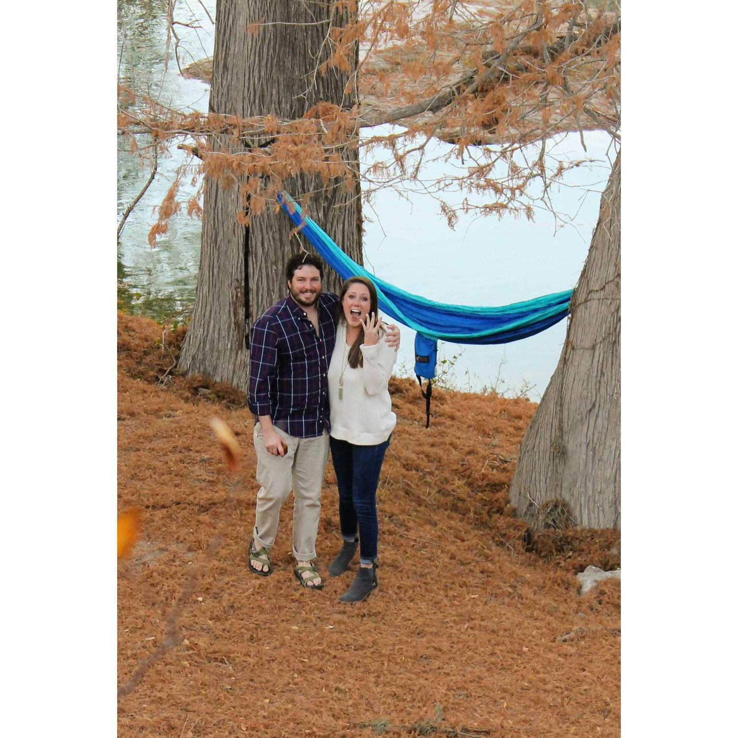 This is the moment right after they got engaged!!