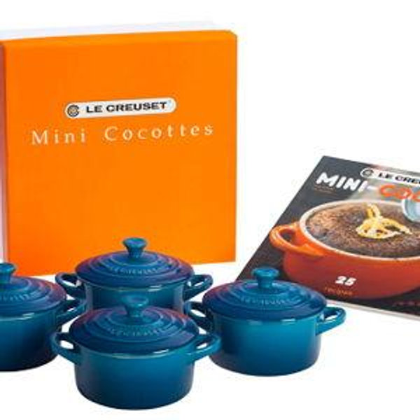 Le Creuset Mini Cocottes Set with Cookbook