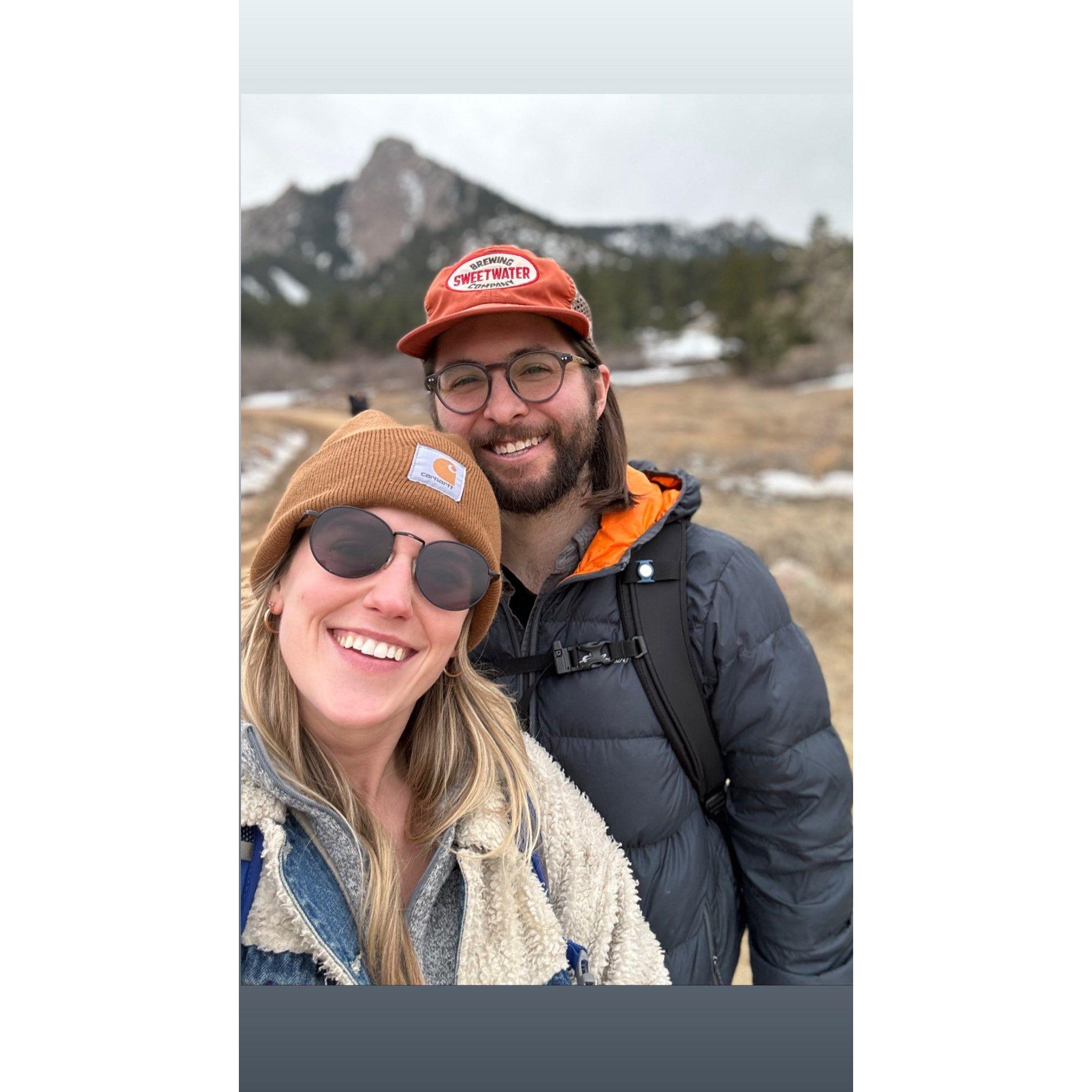 We both spent time in Colorado for school. Finally went together in 2023.