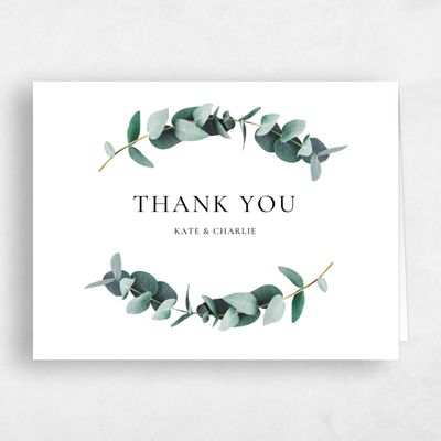 Green Landscape Wedding Thank You - Galata