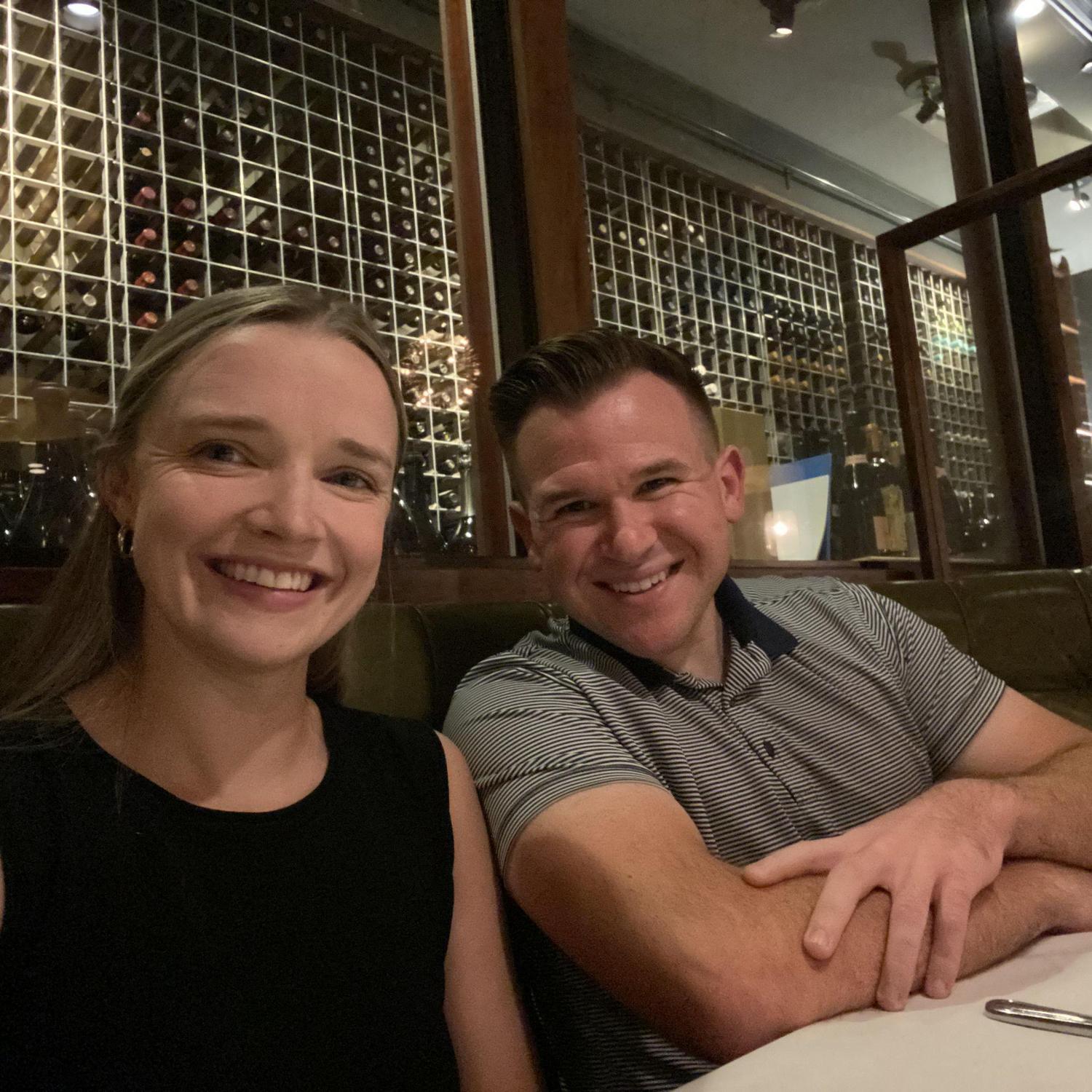Date night, 1 year from our wedding!