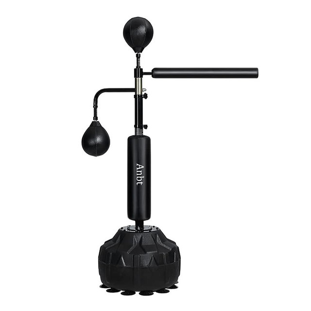 Anbt Boxing Equipment Boxing Speed Trainer Punching Bag Spinning Bar Boxing Ball Adjustable Height Free Standing Stable Base