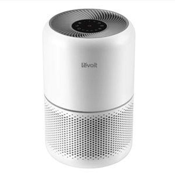 LEVOIT Air Purifier for Home Allergies Pets Hair in Bedroom, Covers Up to 1095 ft² by 56W High Torque Motor, 3-in-1 Filter with HEPA Sleep Mode, Remove Dust Smoke Pollutants Odor, Core300-P, White