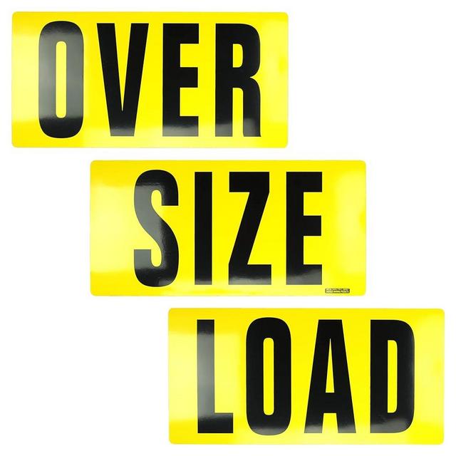 Oversize Warning Products - Magnetic Over Size Load Sign 3 piece (12 x 72) - Made in USA