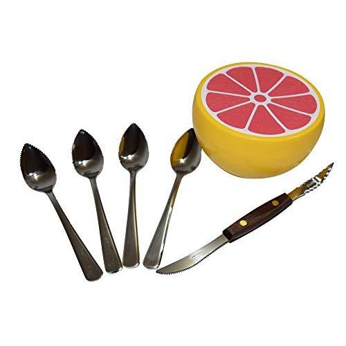 Grapefruit spoons (4), Knife, and Keeper Set