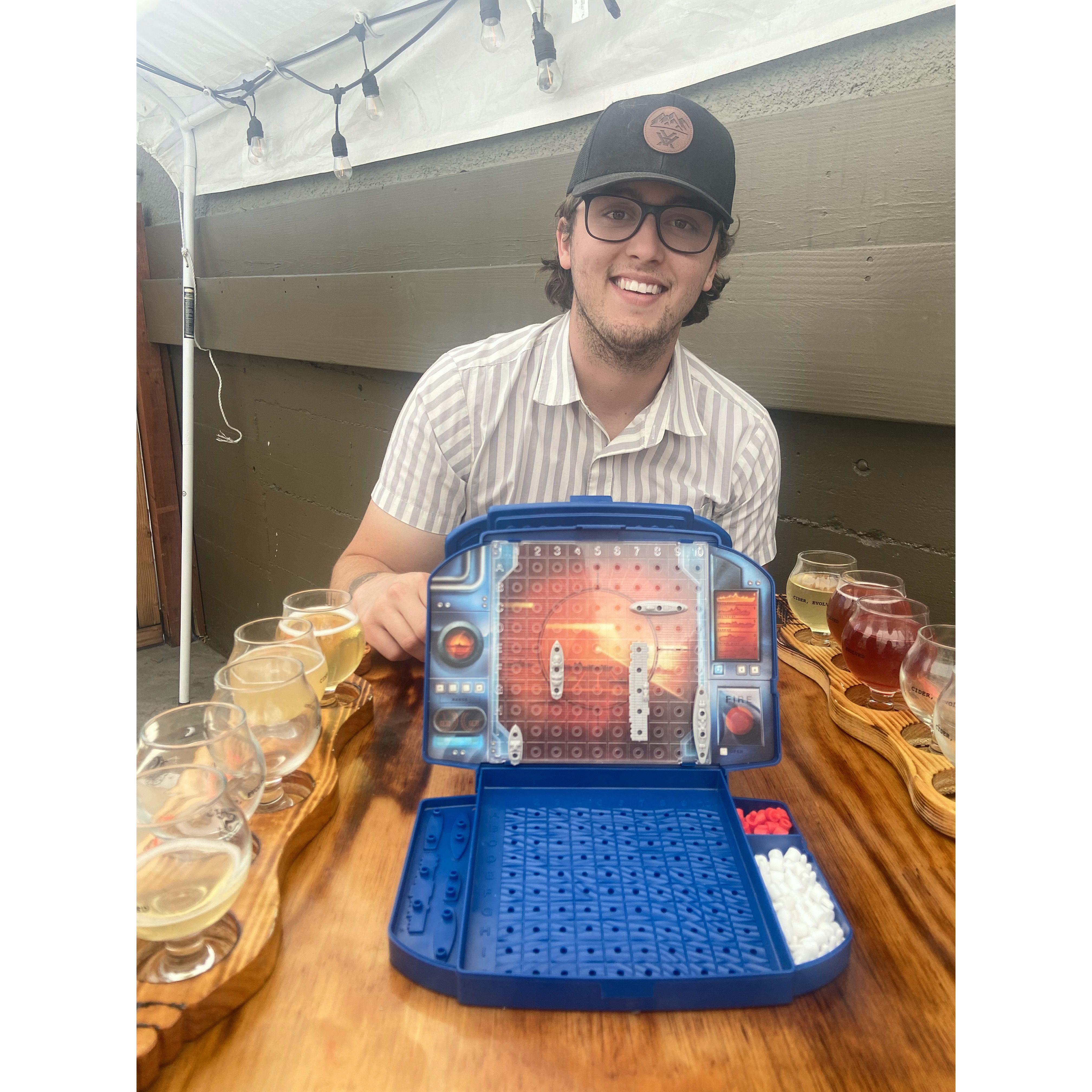 Sarah had never played battleships so she didn’t know where to put the boats…