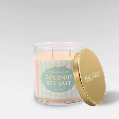 15.1oz Lidded Glass Jar 2-Wick Candle Coconut Sea Salt - Opalhouse™