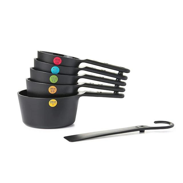 Oxo Measuring Cup Set 6 pcs in Black, 8.89 x 12.7 x 24.77 cm