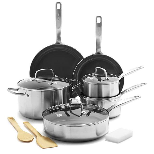 All-Clad HA1 Hard Anodized Nonstick 5 Piece Fry Pan Set 8, 10, 12 Inch  Induction Pots and Pans, Cookware Black - AliExpress