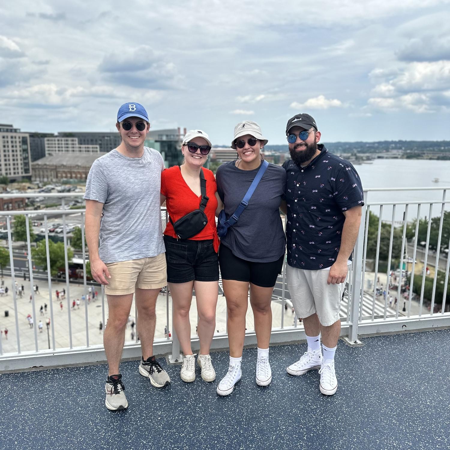 A July 4th baseball game at Nationals Park with Kim and Cesar (July 2024).