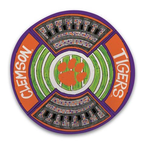 Clemson 13.5 Round Stadium Platter | Clemson Gear