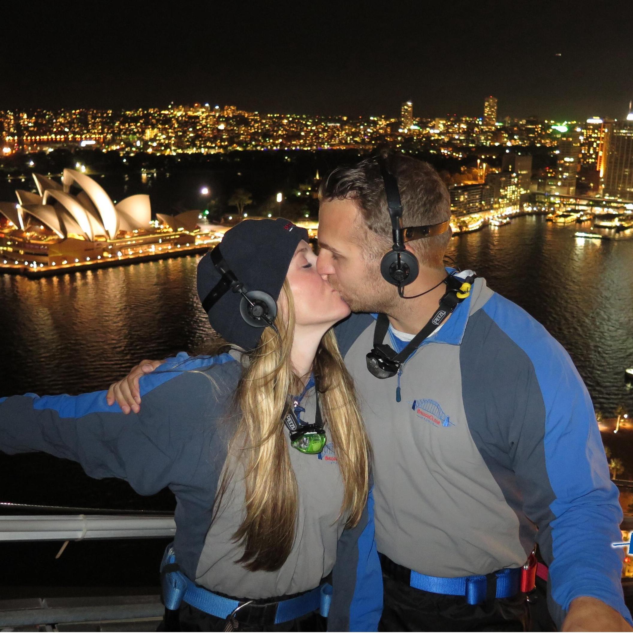 On top of the Sydney bridge