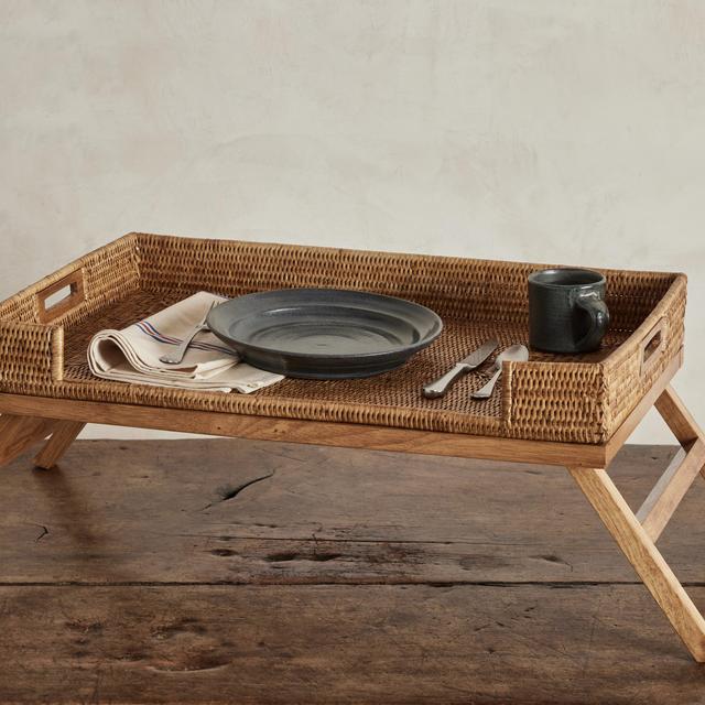 Rattan Breakfast Tray