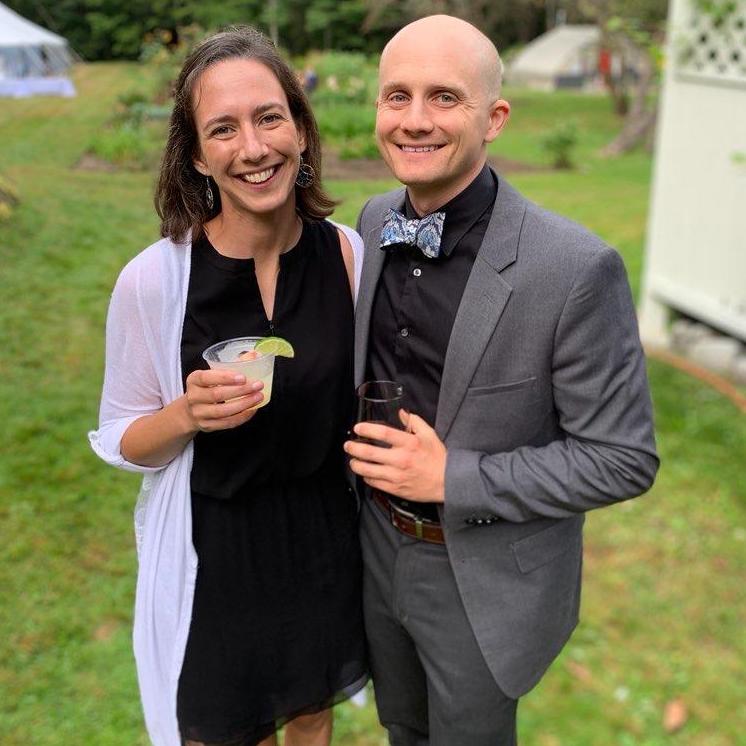 At Jess & Patrick's wedding in Maine!